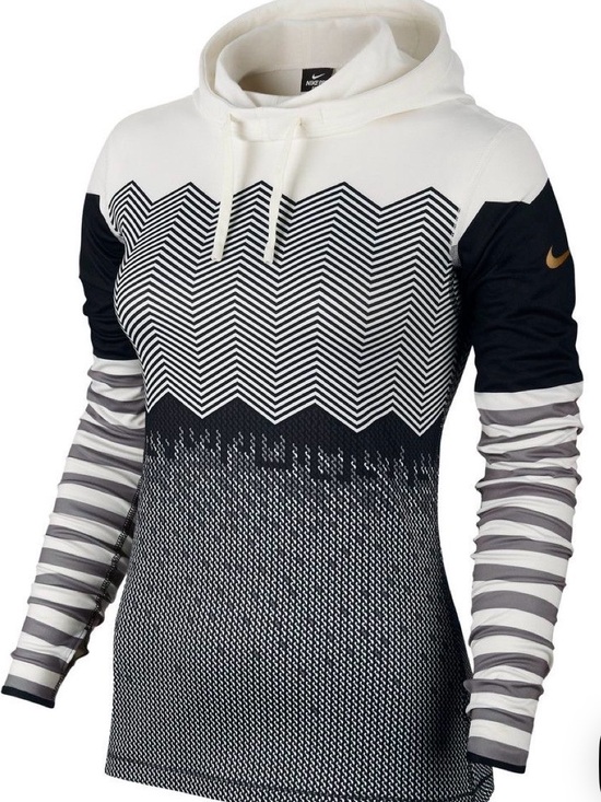 Nike Tops - Nike Pro Hyperwarm Dryfit Engineered Print Hoodie - Size Medium